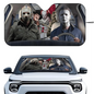 Horror Characters Car Sunshade - Foldable Windshield UV Protection