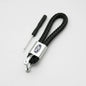 Ford 3D Metal Leather Keychain Badge - Car Emblem Key Chain Ring