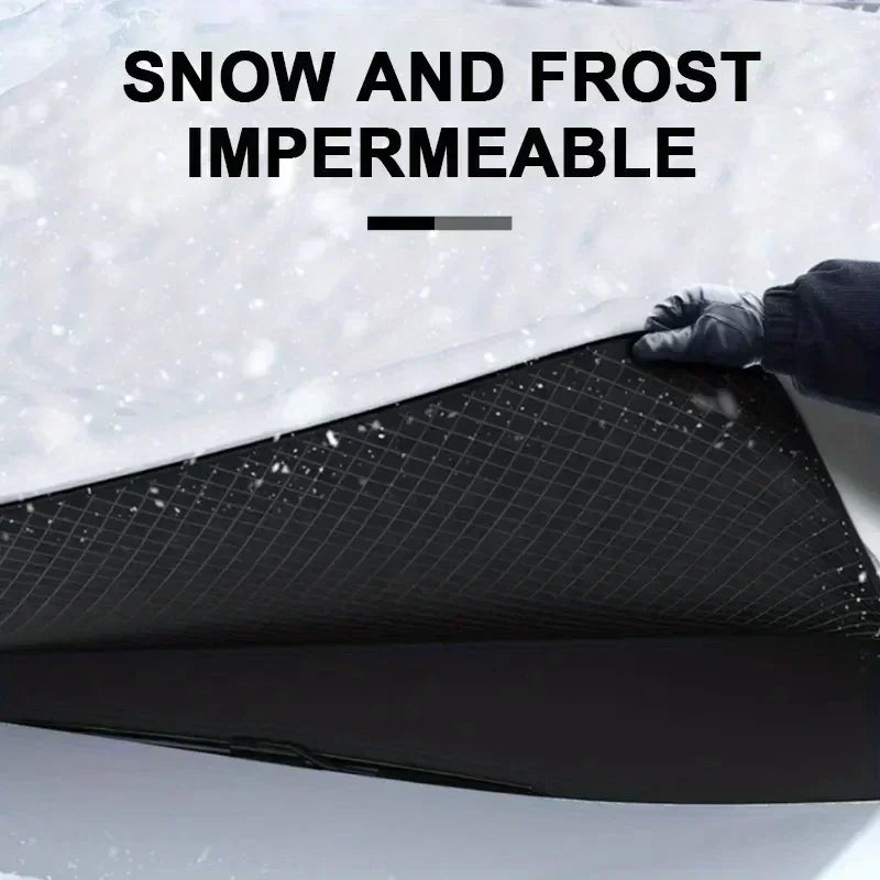 Car snow shield front windshield snow shield winter frost and frost Windows winter car clothing cover thickened