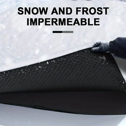 Car snow shield front windshield snow shield winter frost and frost Windows winter car clothing cover thickened