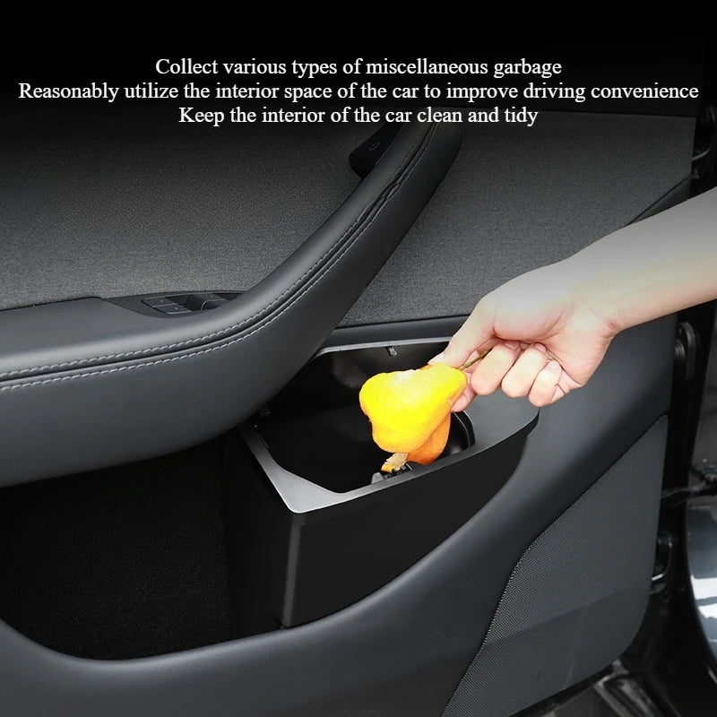 Tesla Model Y Juniper Front Door Storage - Multi-Functional Trash Can 2025
