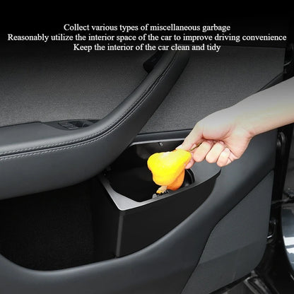 Tesla Model Y Juniper Front Door Storage - Multi-Functional Trash Can 2025