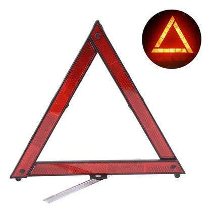 Car Emergency Warning Triangle - Foldable Reflective Safety Sign