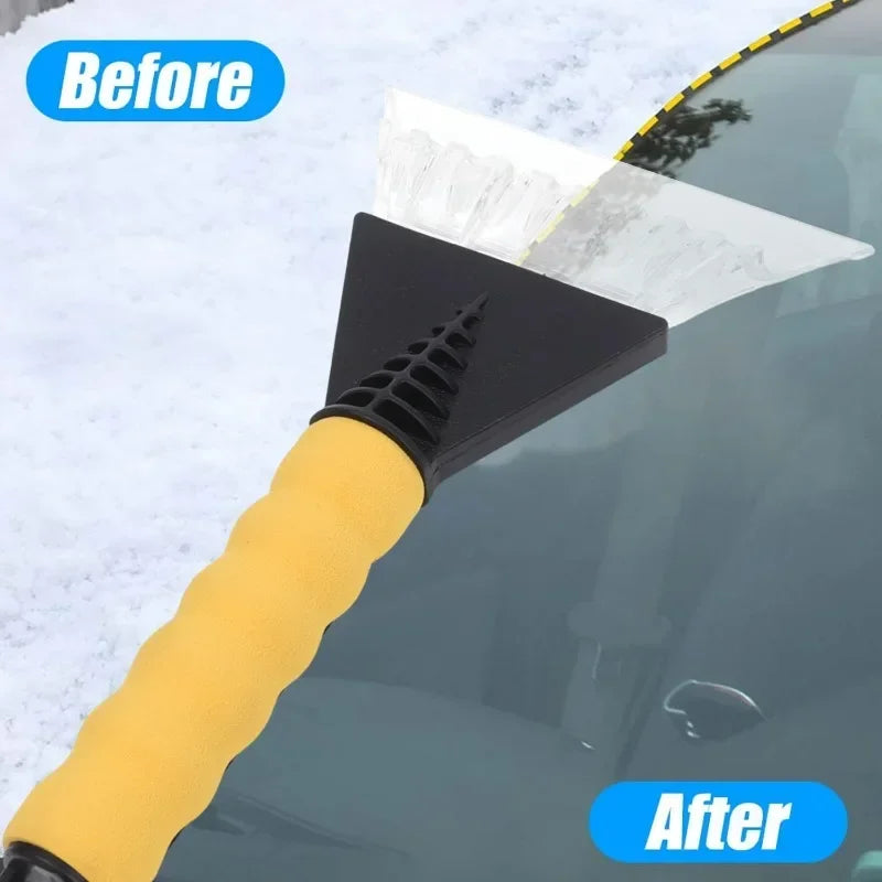 Car Ice Scraper Snow Remover - Windshield Ice Breaker Brush Tool