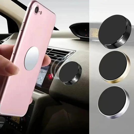 Universal Magnetic Phone Holder - Strong Car Dashboard Mount & Wall Mount Compatible with All Smartphones