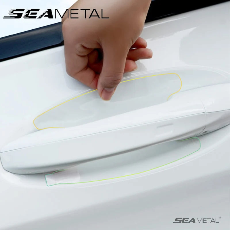 Car Door Handle Protection Stickers - 8PCS Transparent Anti-Scratch Guards