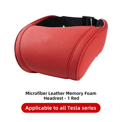 KJOY Car Headrest Neck Pillow Memory Foam - Tesla Model 3/Y/X