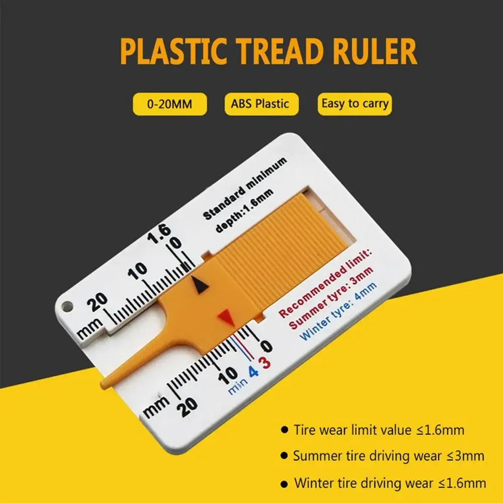 Car Tire Depth Gauge - Accurate Tread Measurement Tool