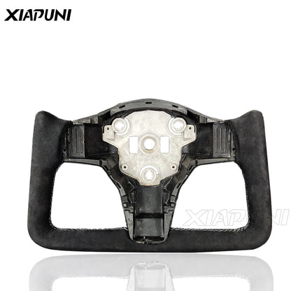 Tesla Model 3 Y LED Steering Wheel - Carbon Fiber Custom Racing Wheel