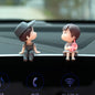 Cute Cartoon Couples Car Decoration - Romantic Dashboard Ornament
