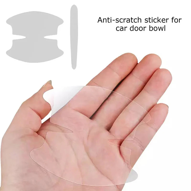 Car Door Handle Protection Stickers - 8PCS Transparent Anti-Scratch Guards