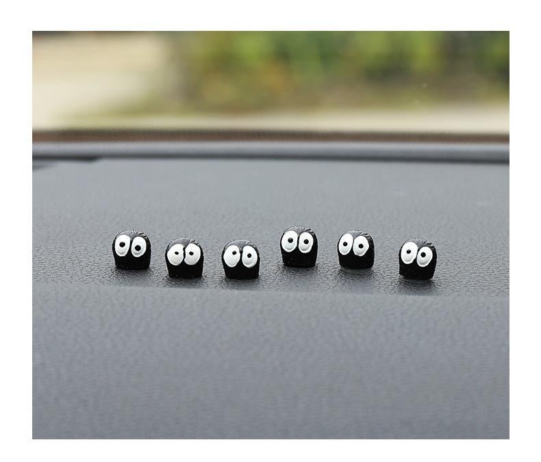 Cute Black Elf Car Interior Decoration Set - Rearview Mirror Ornaments