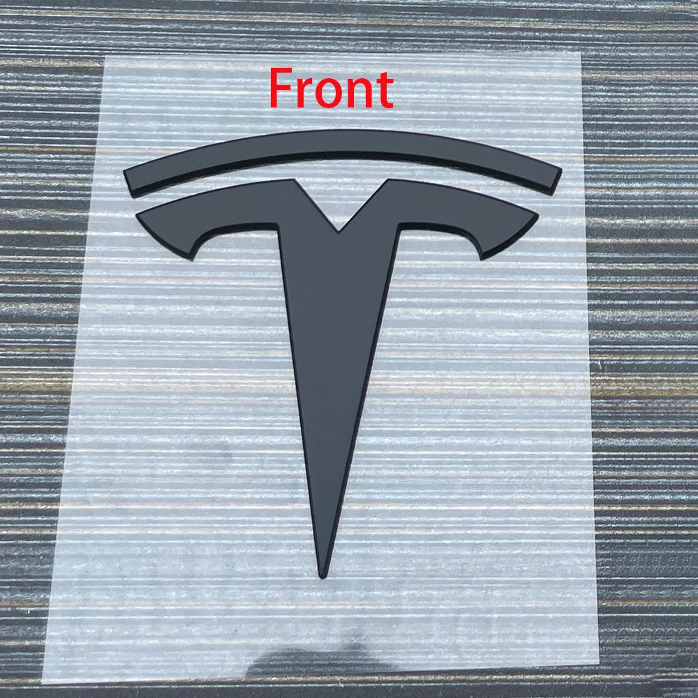Tesla Logo Badge - Front Hood & Rear Trunk Emblem for Model 3/Y