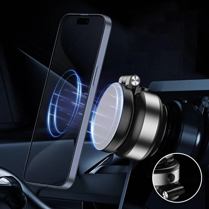 Car Mount Bracket with Electric Vacuum Grip - Adjustable Dashboard Stand for 4.7" Phone Navigation