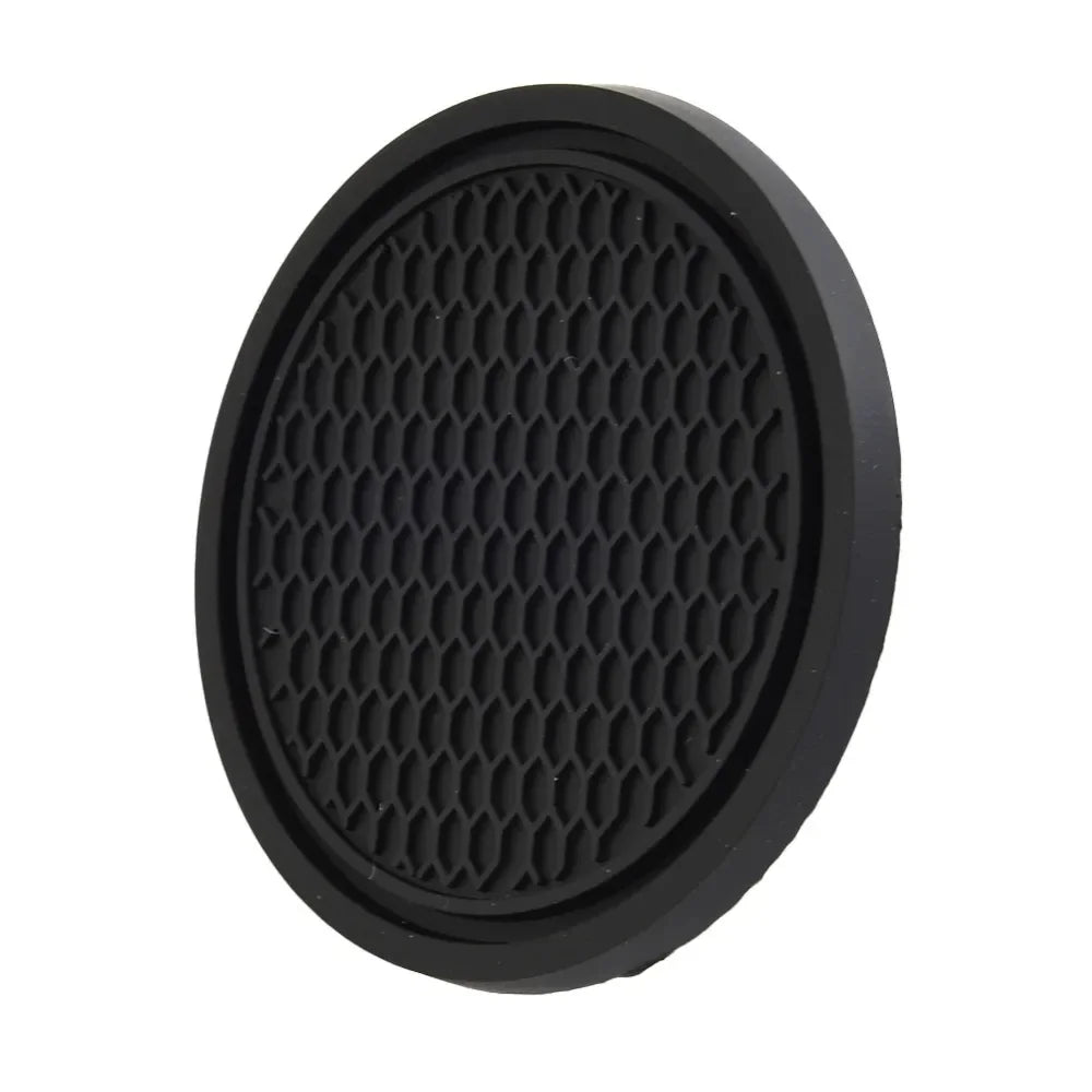 Premium Car Cup Holder Coasters 2-Pack - Anti-Slip Silicone Insert Pads for Vehicle Interior Protection