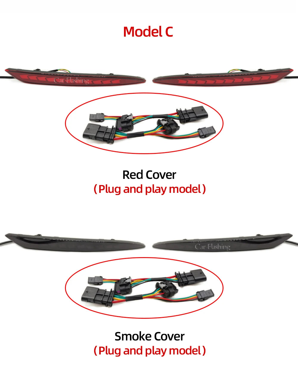 Tesla Model 3/Y LED Rear Fog Light - Dynamic Turn Signal 2016-23