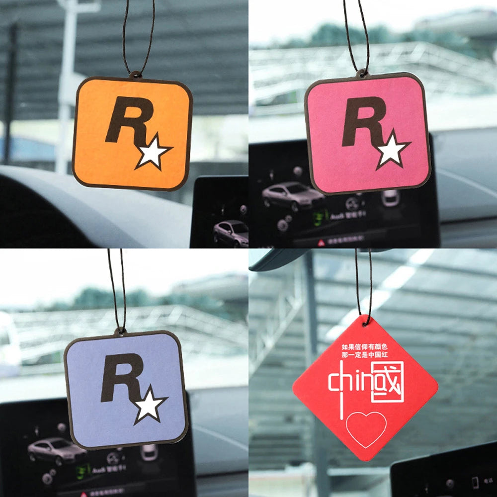 Car Rockstar Fragrance Tablets Air Freshener - Aromatherapy Pendant