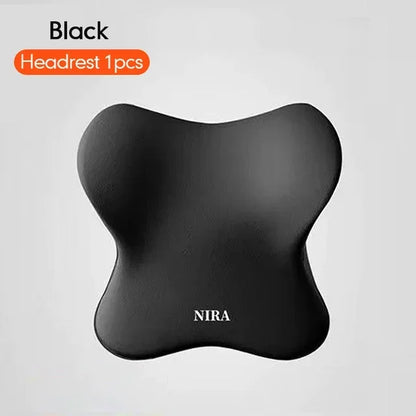 Memory Foam Car Headrest Lumbar Cushion - Universal Comfort Pillow