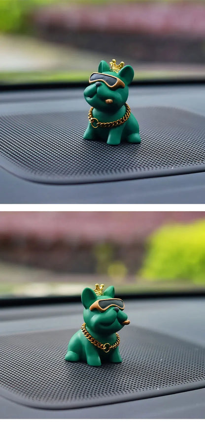 Resin Bully Dog Car Interior Decoration - Center Console Ornament