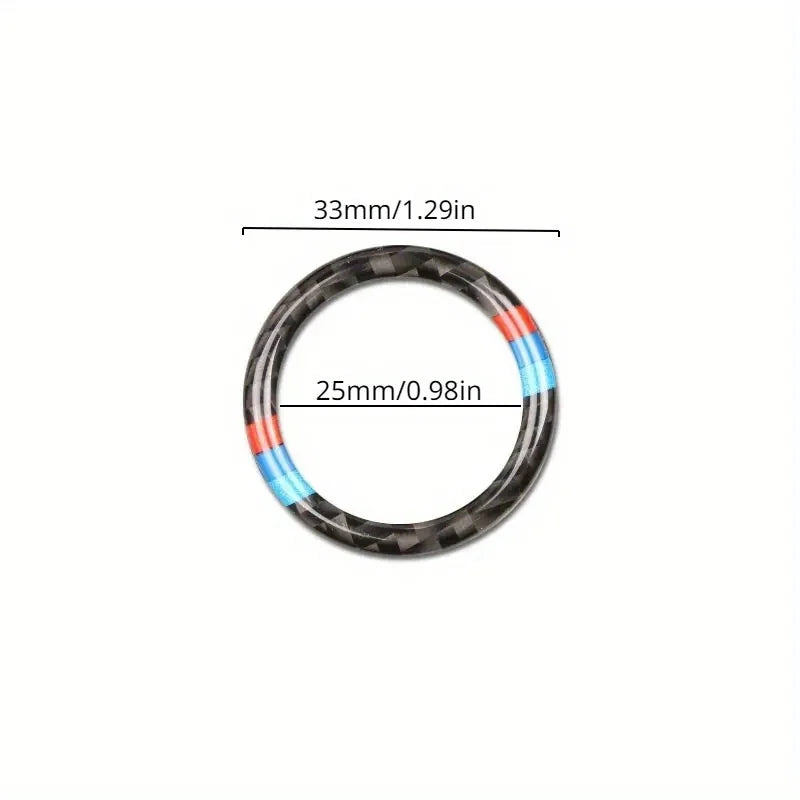 BMW 3 Series E90 E92 E93 Start Button Carbon Fiber Sticker