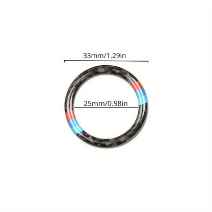 BMW 3 Series E90 E92 E93 Start Button Carbon Fiber Sticker