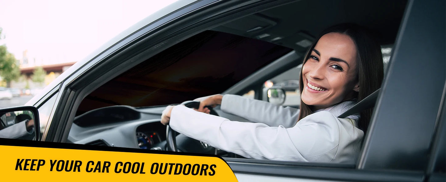 Horror Characters Car Sunshade - Foldable Windshield UV Protection