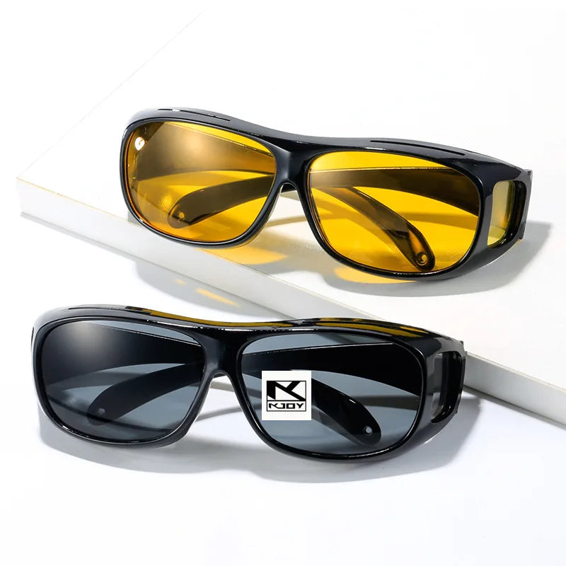 KJOY Night Vision Driving Glasses - UV Protection Yellow Lens