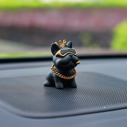 Resin Bully Dog Car Interior Decoration - Center Console Ornament