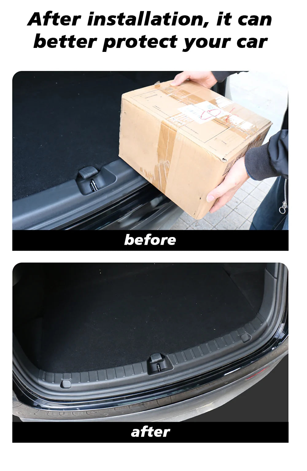 Tesla Model Y Juniper 2025+ Trunk Threshold Strip - TPE Anti-Scratch Protection Lid Cover