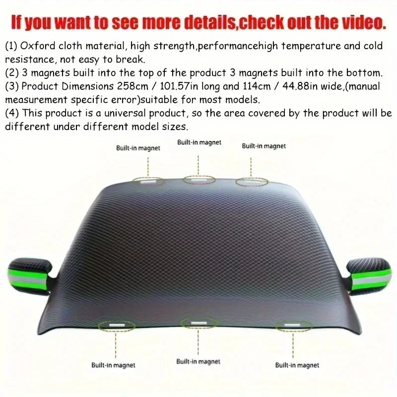Car snow shield front windshield snow shield winter frost and frost Windows winter car clothing cover thickened