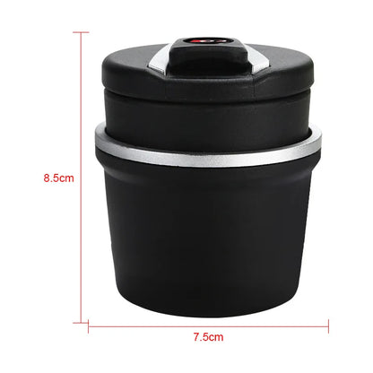 Universal LED Car Ashtray - Automatic Portable Cigarette Ash Holder