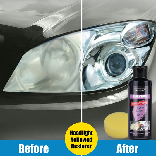 Professional Headlight Restoration Kit - Remove Oxidation & Polish Headlamps