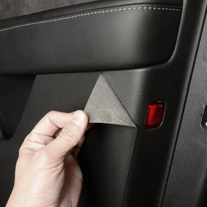 Car Door Anti-Kick Pad For Tesla Model Y Juniper 2025 Leather Sticker Trim Kit Side Door Protector Cover Car Interior Decoration