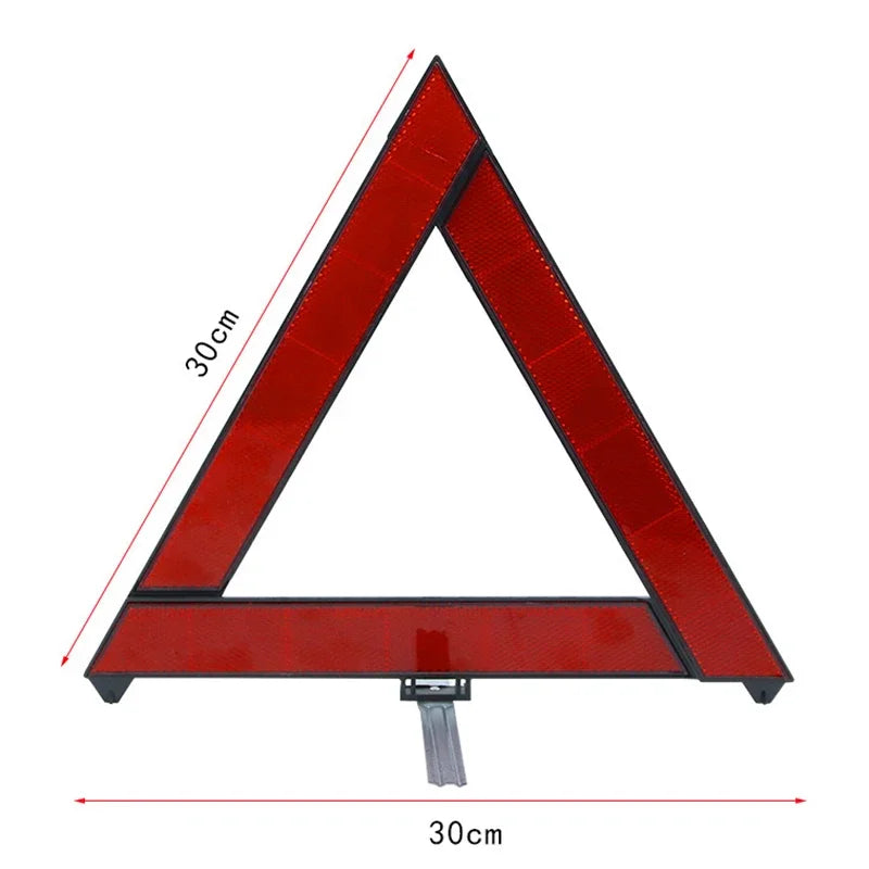 Car Emergency Warning Triangle - Foldable Reflective Safety Sign