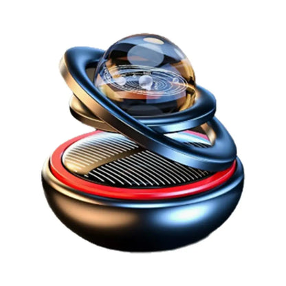 Solar Power Car Air Freshener - Rotating Aromatherapy Diffuser Ornament