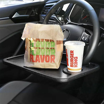 Car Steering Wheel Dining Table Tray - Multi-Functional Car Desk
