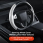 Tesla Model 3/Y Highland Juniper Carbon Fiber Steering Wheel Cover - Premium Leather