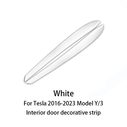 Tesla Model 3 Y Dashboard Trim Strip - Carbon Fiber ABS ABS white