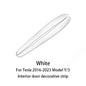 Tesla Model 3 Y Dashboard Trim Strip - Carbon Fiber ABS ABS white