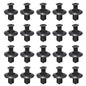 8mm Plastic Rivets Fasteners - Car Bumper Fender Clips 30PCS Black