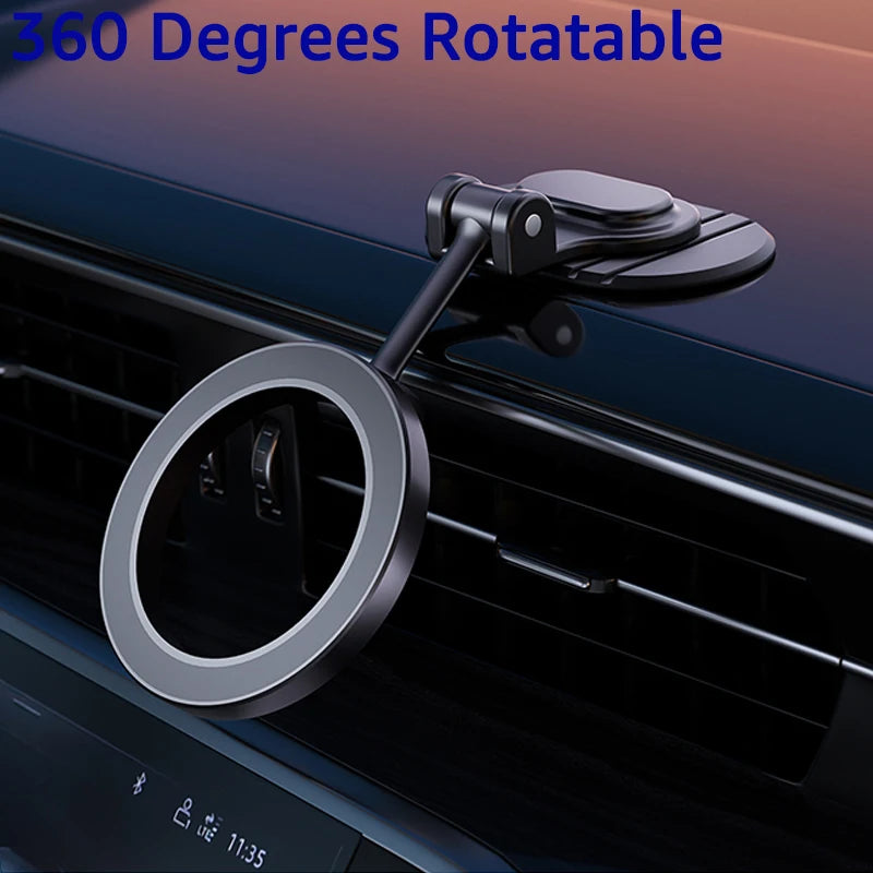 Magnetic Car Phone Holder - MagSafe Compatible Dashboard Mount for iPhone 15/14/13