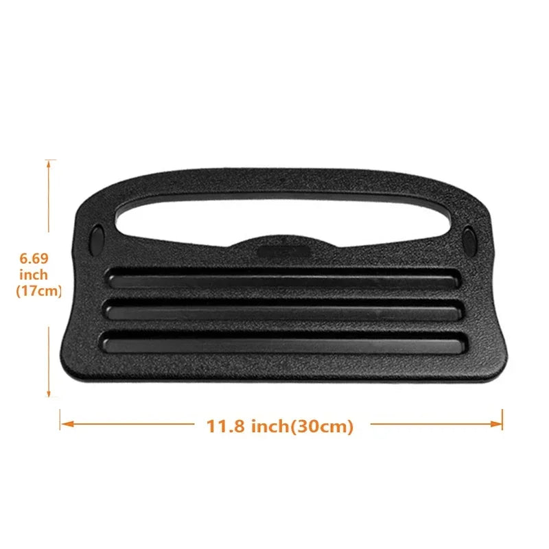 Portable Car Dining Table Steering Wheel Tray - Large Black