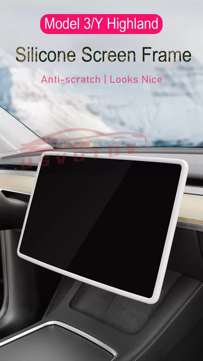 Tesla Model 3 Y Highland Screen Protector Frame - Display Cover