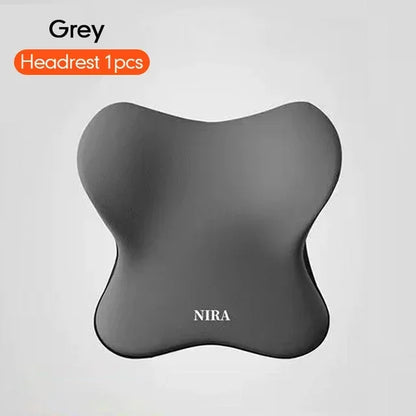 Memory Foam Car Headrest Lumbar Cushion - Universal Comfort Pillow