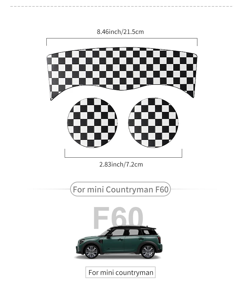 Union Jack Car Cup Holder Coaster - Mini Cooper F55 F56 F60