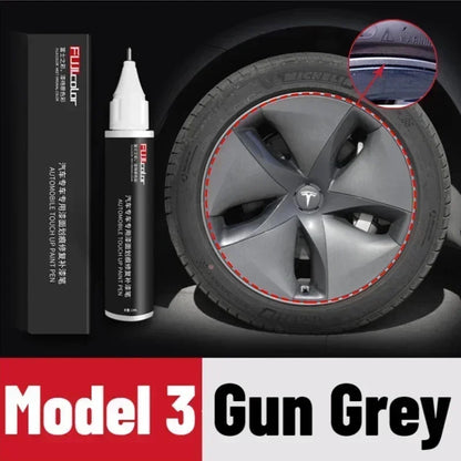 Tesla Paint Repair Pen - Car Scratch Remover for Model 3/X/Y/S Black White Wheel Hub