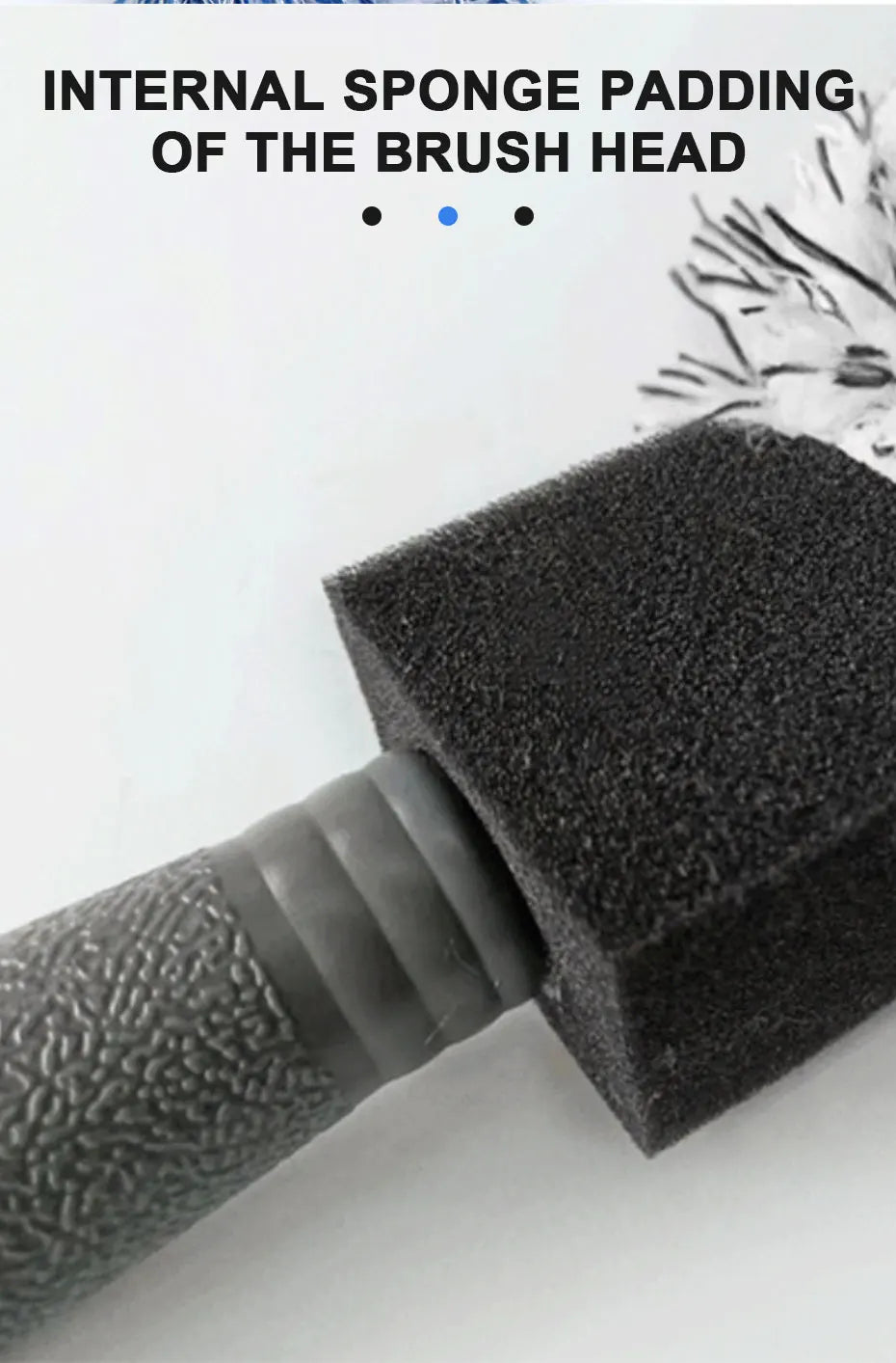 Car Wheel Cleaning Brush - Portable Plush Tire Rim Hub Detailing Tool
