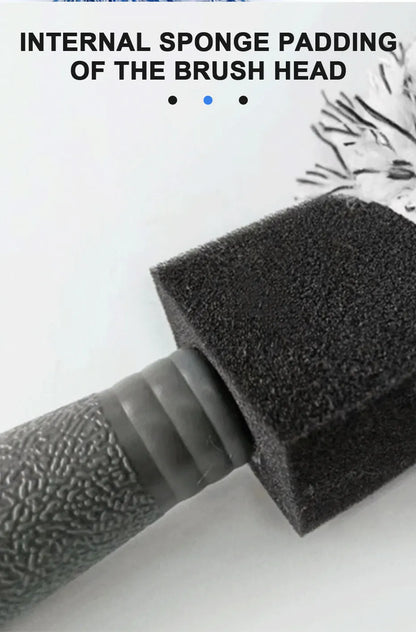 Car Wheel Cleaning Brush - Portable Plush Tire Rim Hub Detailing Tool
