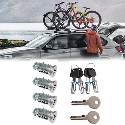 Roof Rack Locks & Keys - Lock Cylinder Kit for Car Luggage System