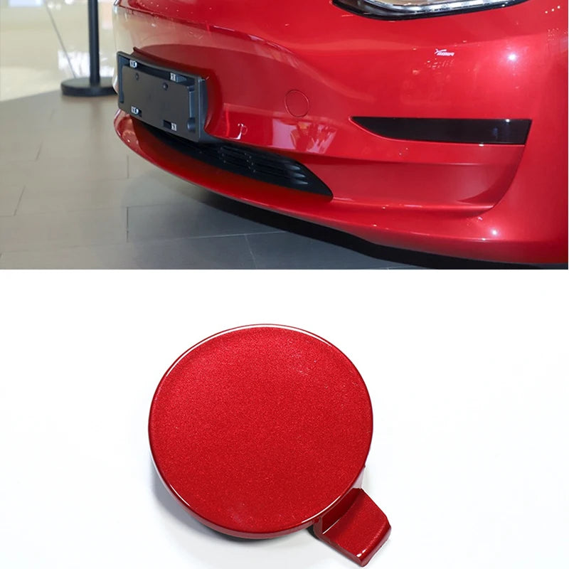 Tesla Model 3 Front Bumper Tow Hook Eye Cover - Trailer Cap Plug 1460701 1084173